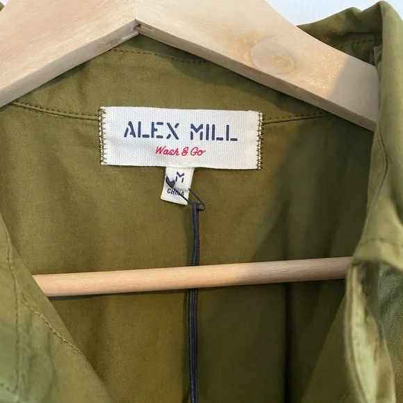 LAST CHANCE! 🔥 NWT Alex Mill Safari Short Jumpsuit in Golden Olive sz M - Picture 8 of 9